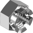 DIN 935 Гайка коронна 8 Zn