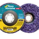 Диск за почистване (пенен абразив) 125×22.23 мм NovoAbrasive, лилав