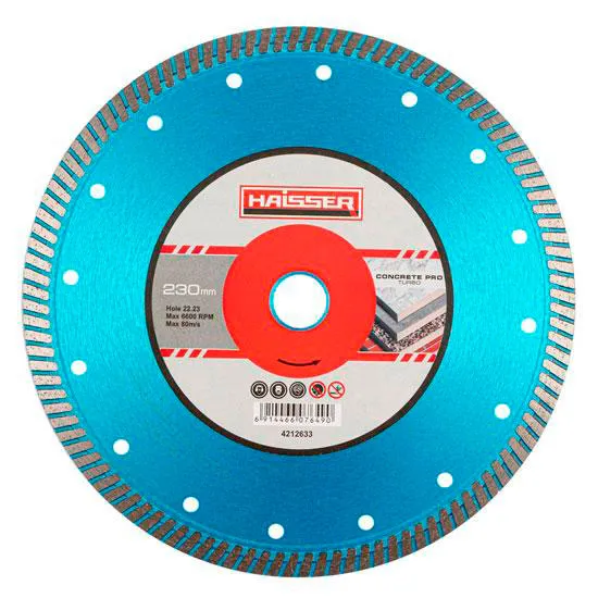 Диамантен диск Turbo CONCRETE PRO 230×2.8x10x22,23 (HAISSER) 4212633