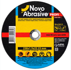 Диск за рязане NovoAbrasive Profi 230×1.9×22.23 мм, за метал